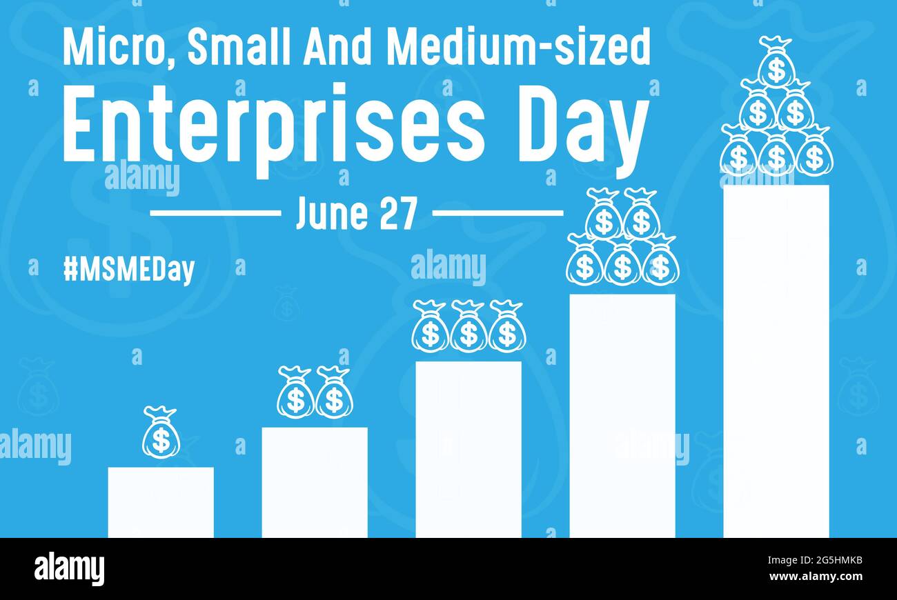 Micro, Small and Medium sized Enterprises Day Vector Illustration Template Stock Vector