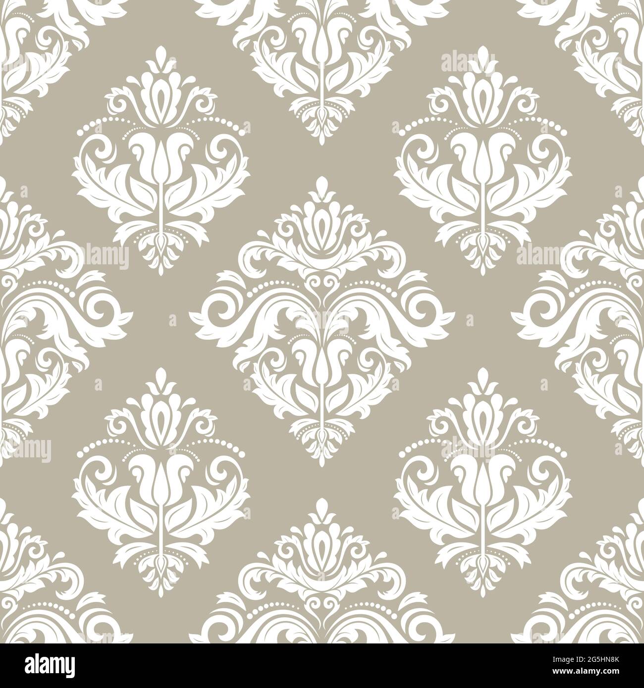 Classic seamless pattern. Damask orient ornament. Classic vintage light ...