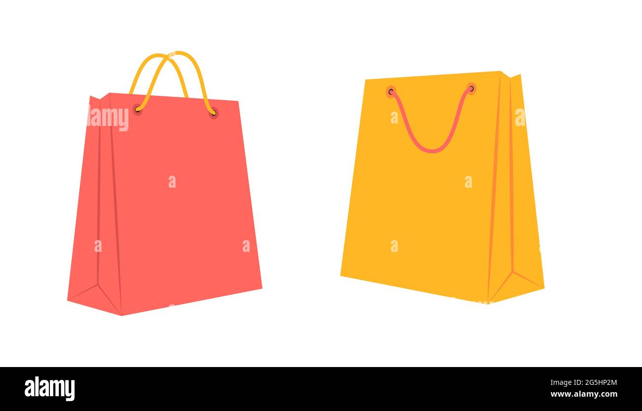Shopping bag on white background Stock Vector