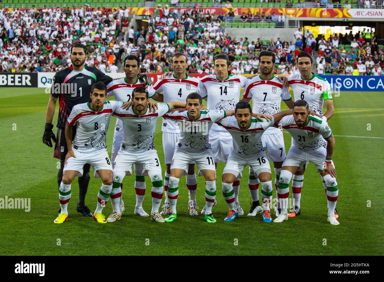 Iran Vs Bahrain in the Asian Cup 2015 Stock Photo - Alamy