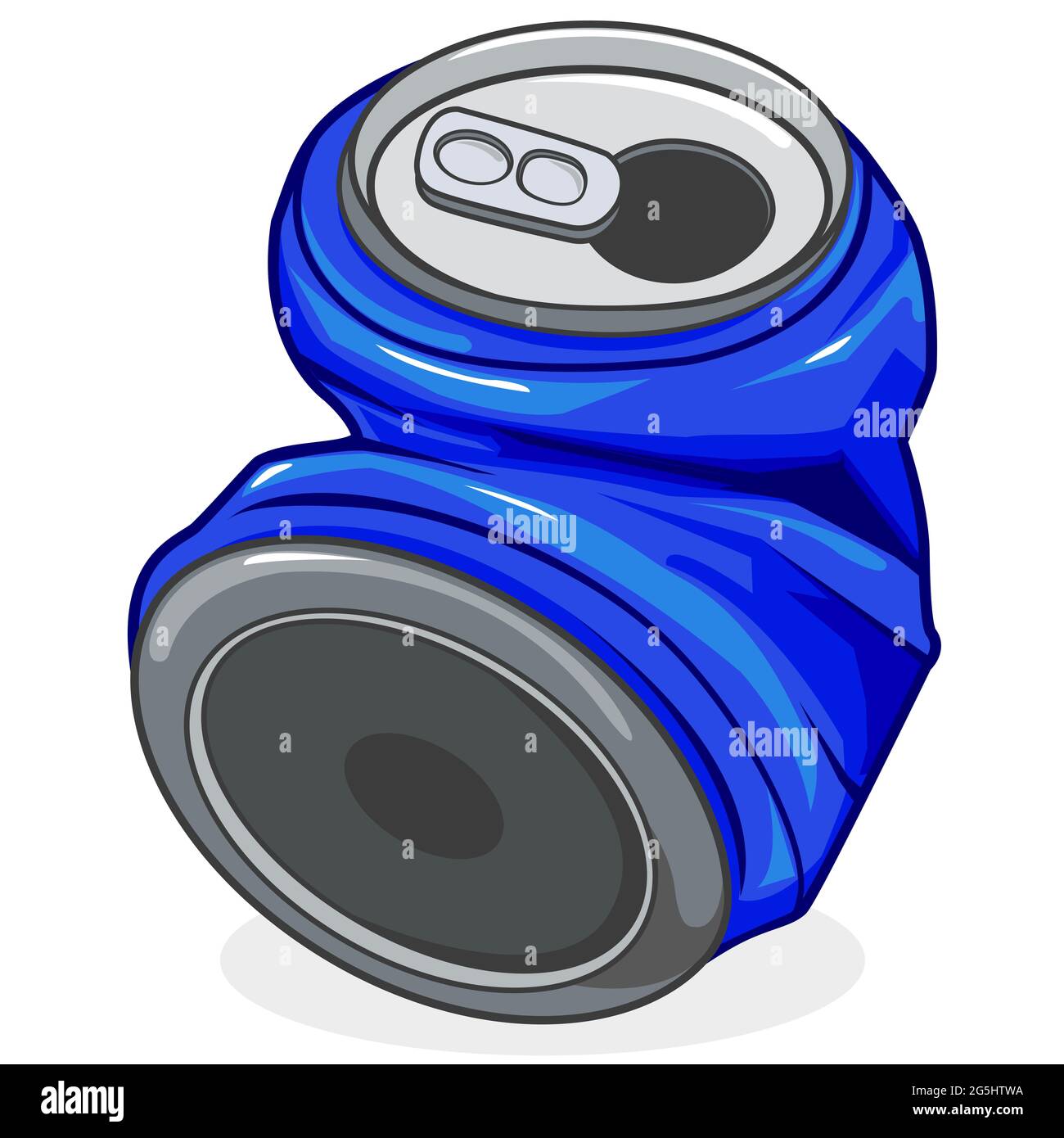 Soda can crushed Cut Out Stock Images & Pictures Alamy