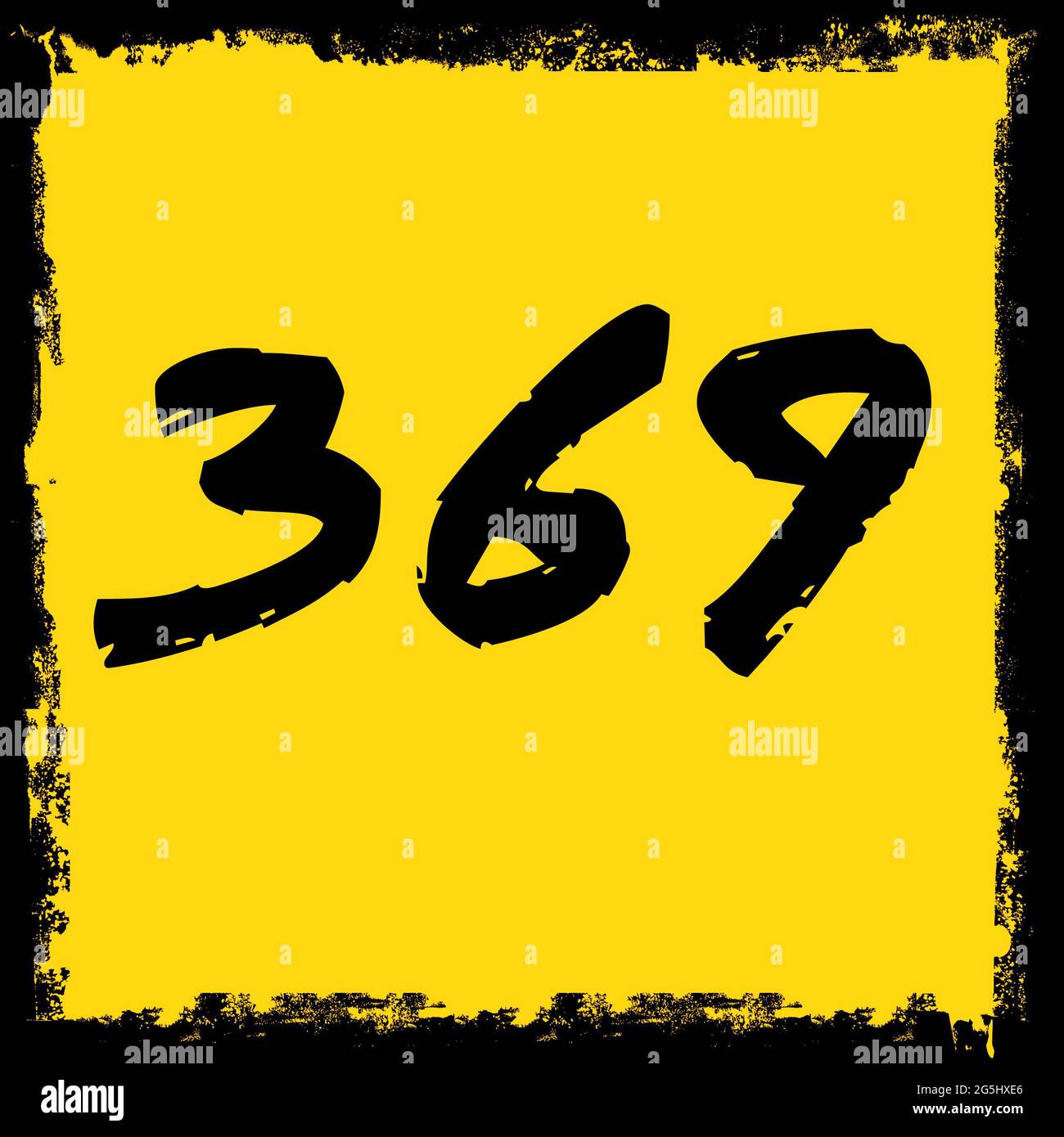 Mysterious 369 number code illustration art background Stock Photo