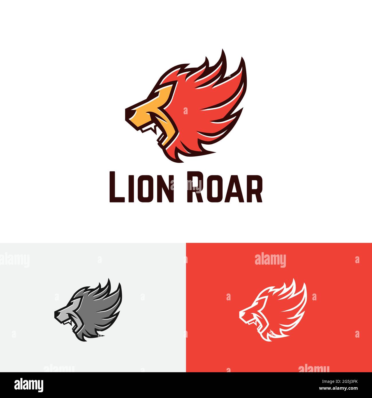 Strong Lion Head Roar King Animal Jungle Wildlife Logo Stock Vector Image &  Art - Alamy