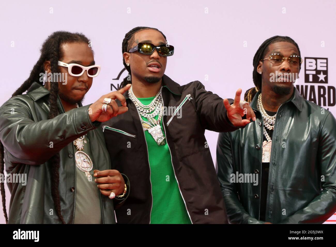 LOS ANGELES JUN 27 Migos at the BET Awards 2025 Arrivals at the