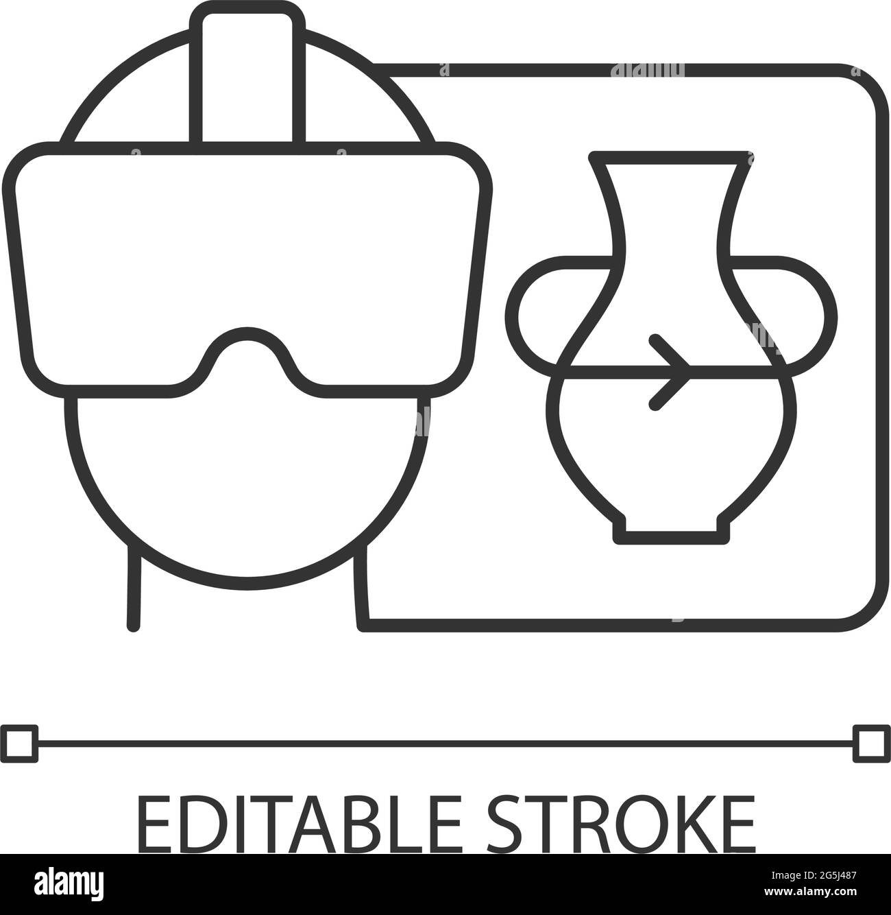 VR linear icon Stock Vector Image & Art - Alamy