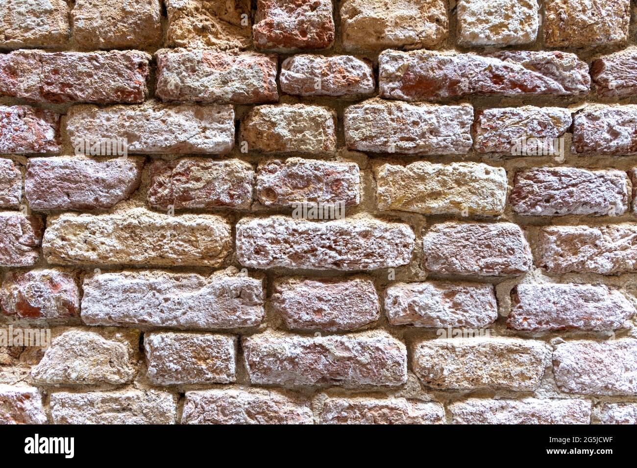 Old Brickwall in Venice, Italy Stock Photo