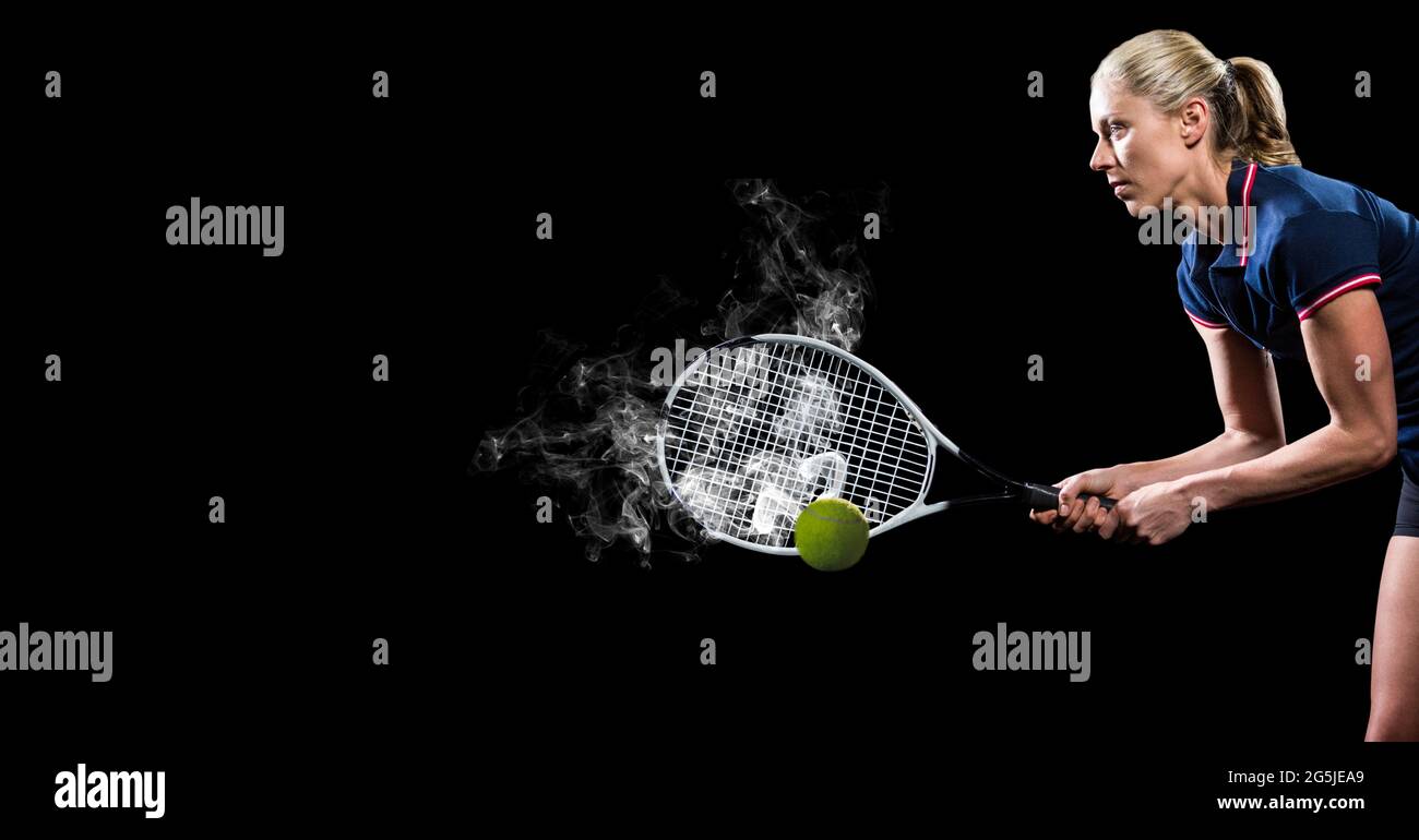 Black female tennis player hi-res stock photography and images - Alamy