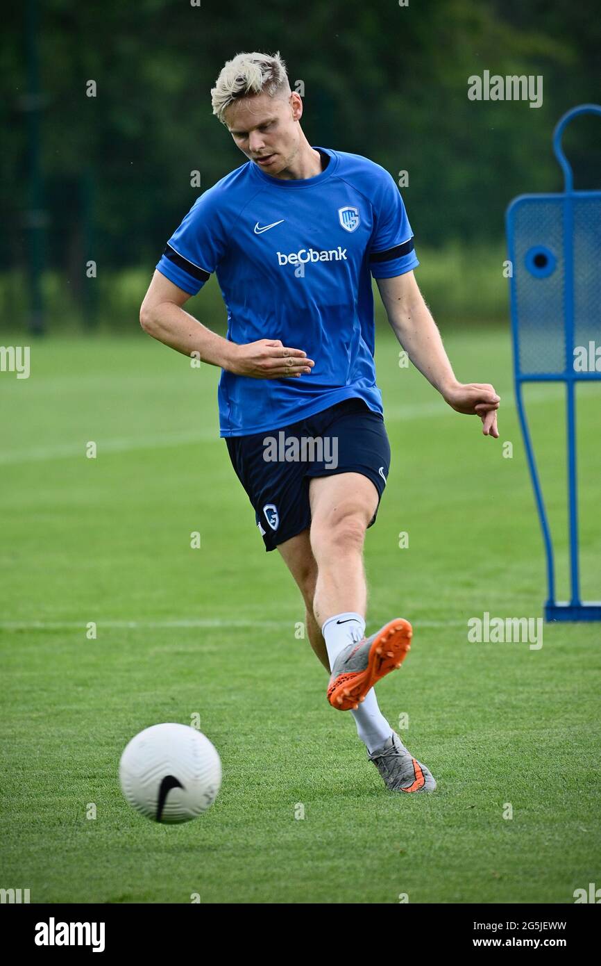 Genk's Simen Juklerod pictured during the first training session for the  new season 2021-2022 of Jupiler Pro League first division soccer team KRC  Gen Stock Photo - Alamy