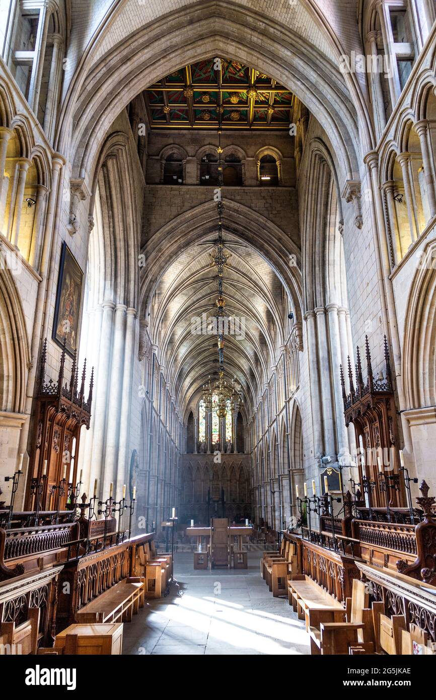 Interior of the Southwark Cathedral, London Bridge, London, UK Stock Photo