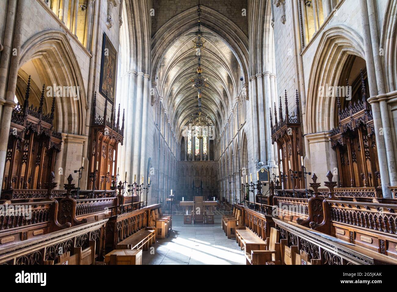 Interior of the Southwark Cathedral, London Bridge, London, UK Stock Photo