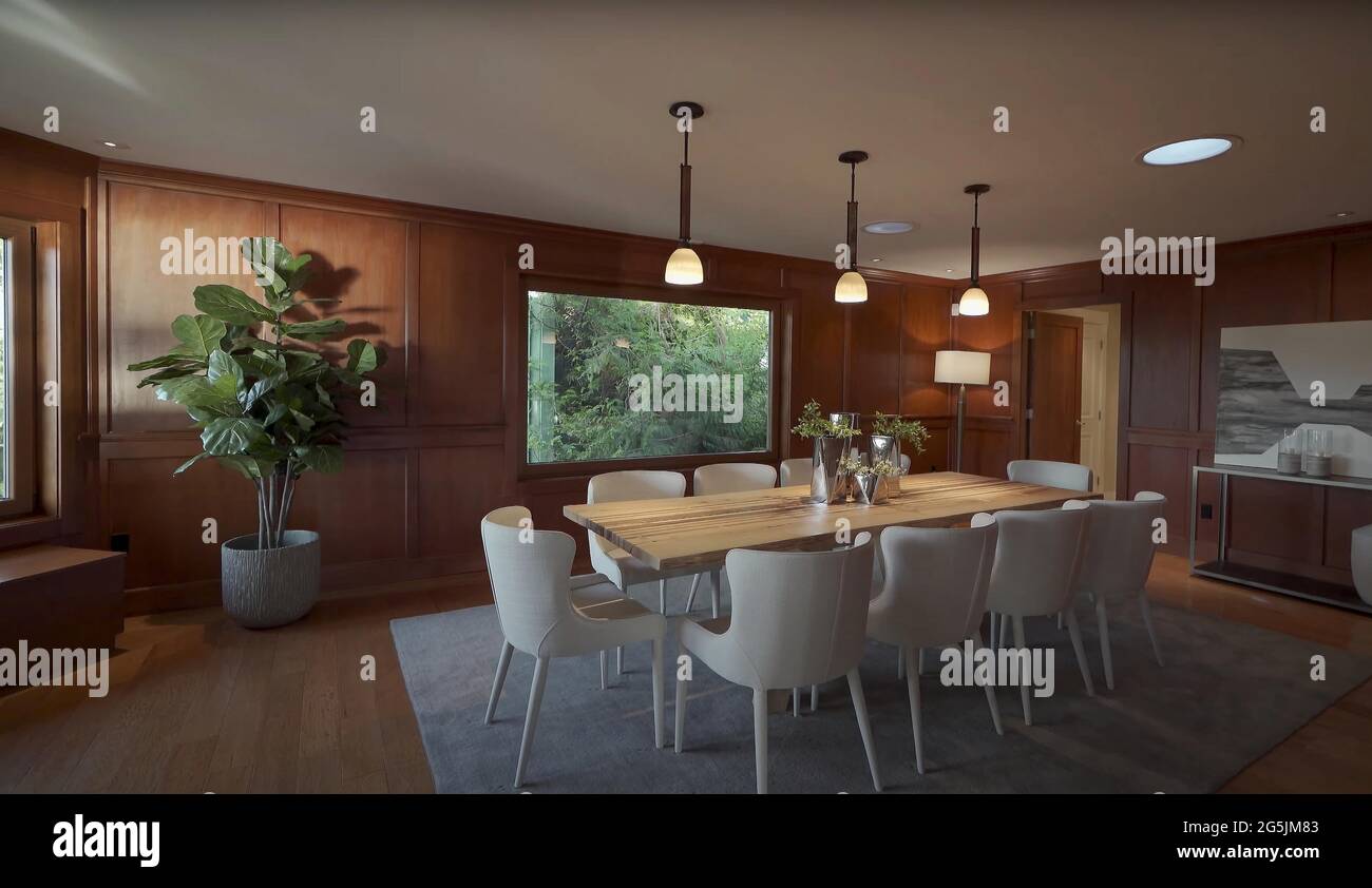 Luxurious And Bright Kitchen Interior With Elegant Furniture Inside Of ...