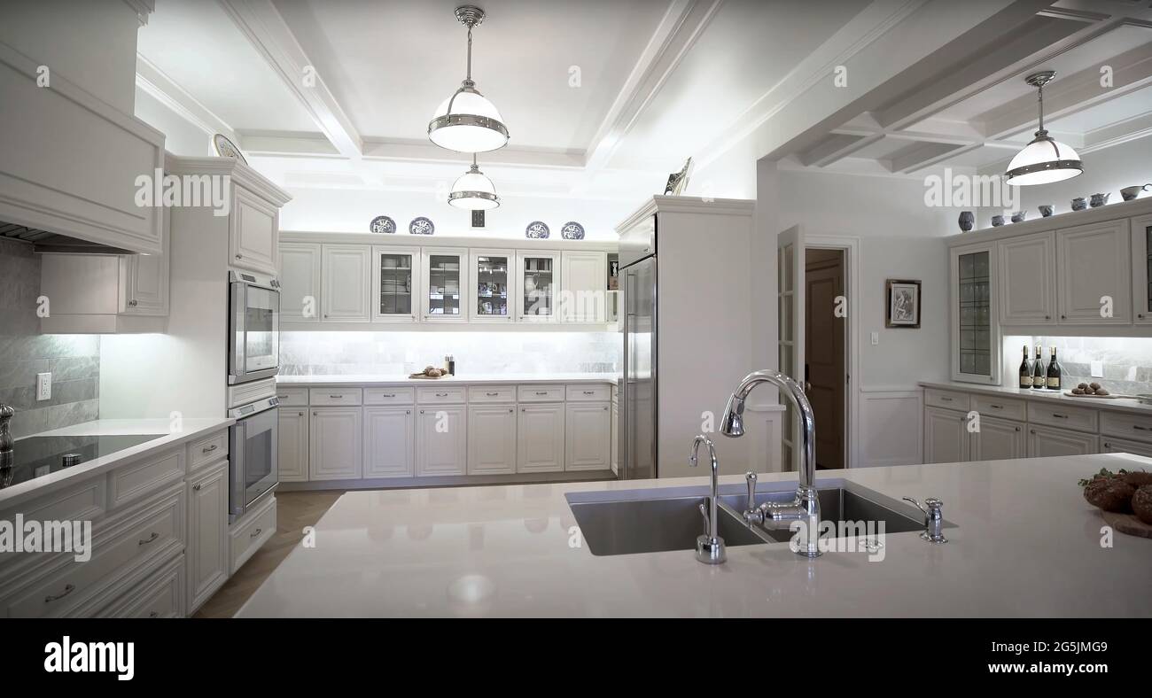 Luxurious And Bright Kitchen Interior With Elegant Furniture Inside Of ... - Luxurious Kitchen Interior Design Concepts