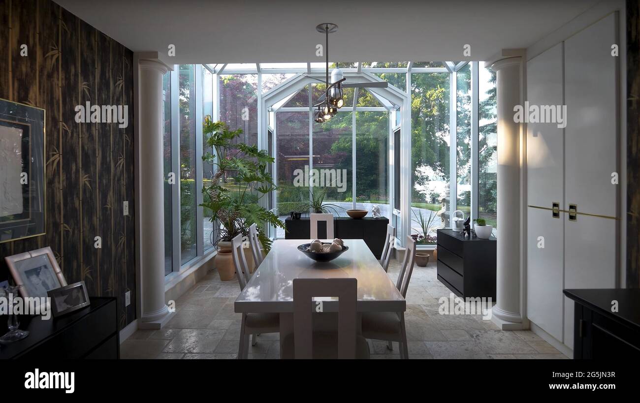 Luxurious And Bright Kitchen Interior With Elegant Furniture Inside Of ...