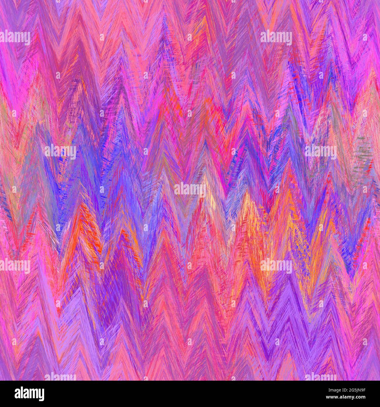 Seamless abstract painted brushed chevron texture. Rainbow bright ...