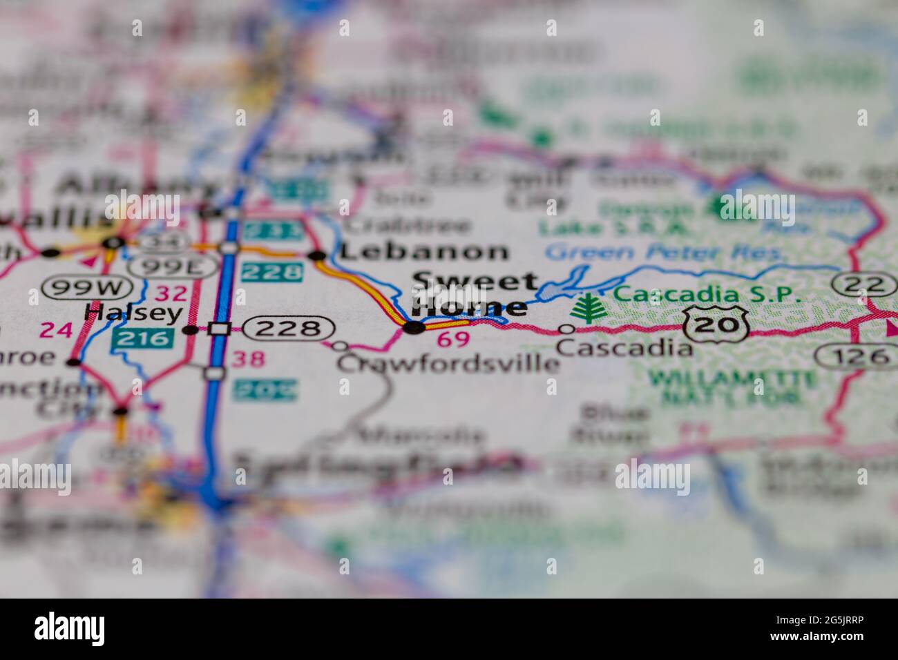 Sweet Home Oregon Map Sweet Home Oregon Usa Shown On A Geography Map Or Road Map Stock Photo -  Alamy