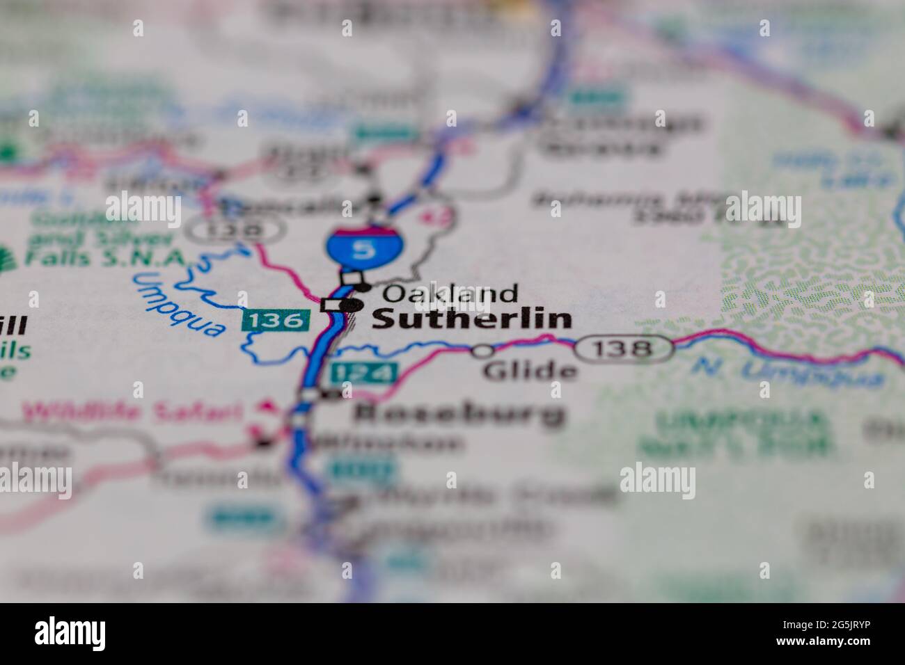 Map of oakland oregon hires stock photography and images Alamy