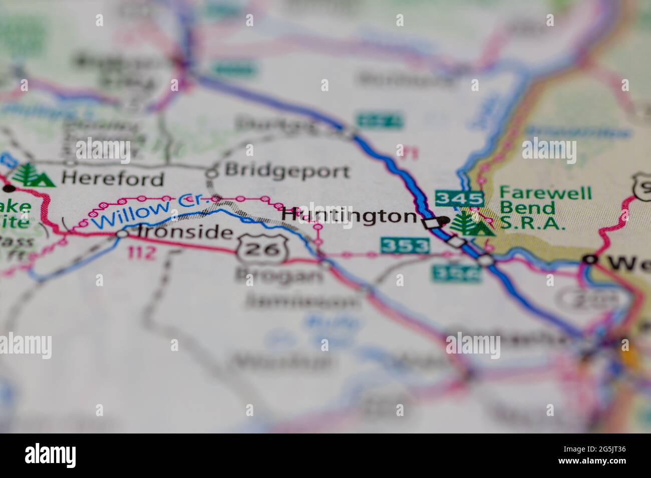 Huntington Oregon USA shown on - Huntington Oregon Usa Shown On A Geography Map Or Road Map 2G5JT36