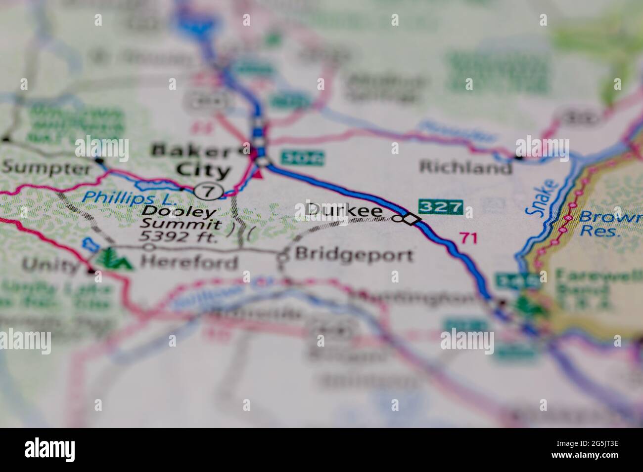 Durkee oregon on a map hires stock photography and images Alamy