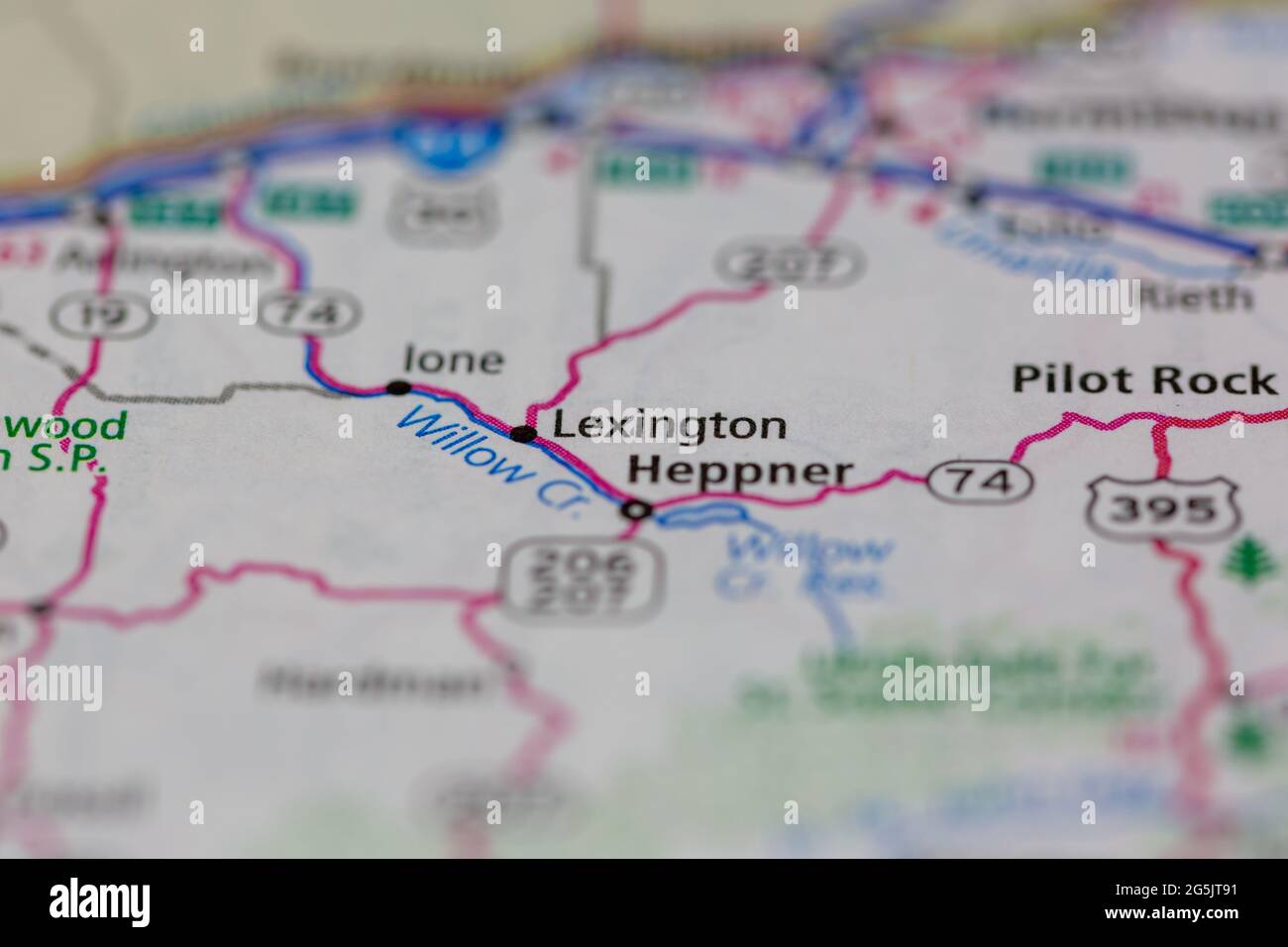 Map of lexington oregon hires stock photography and images Alamy