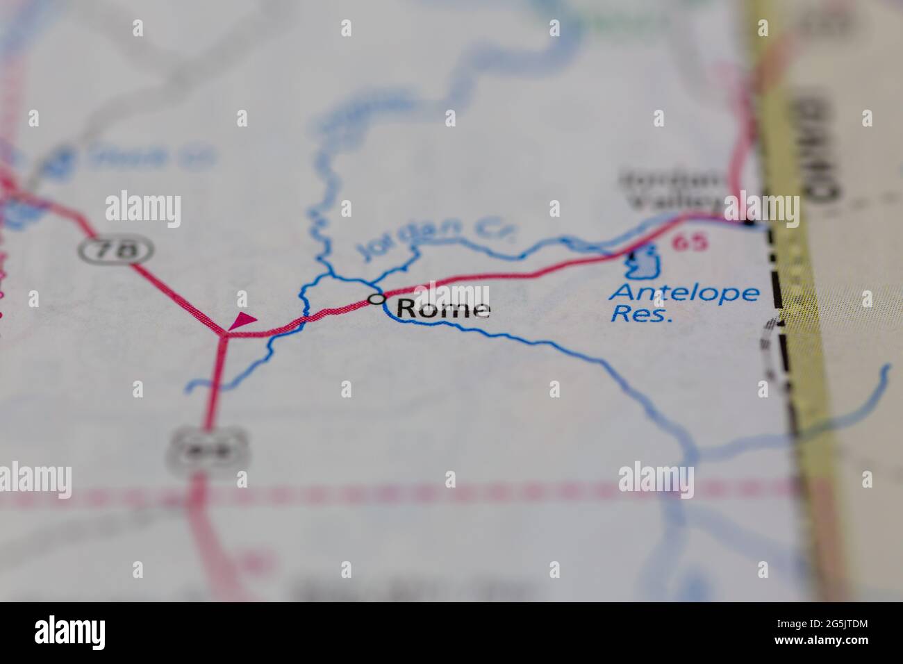 Rome oregon on a map hires stock photography and images Alamy