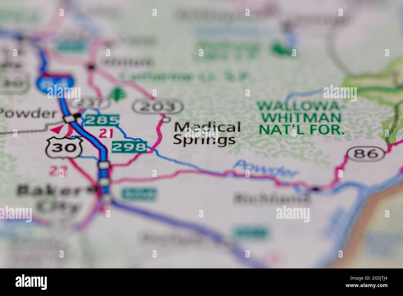 Medical springs oregon map hires stock photography and images Alamy