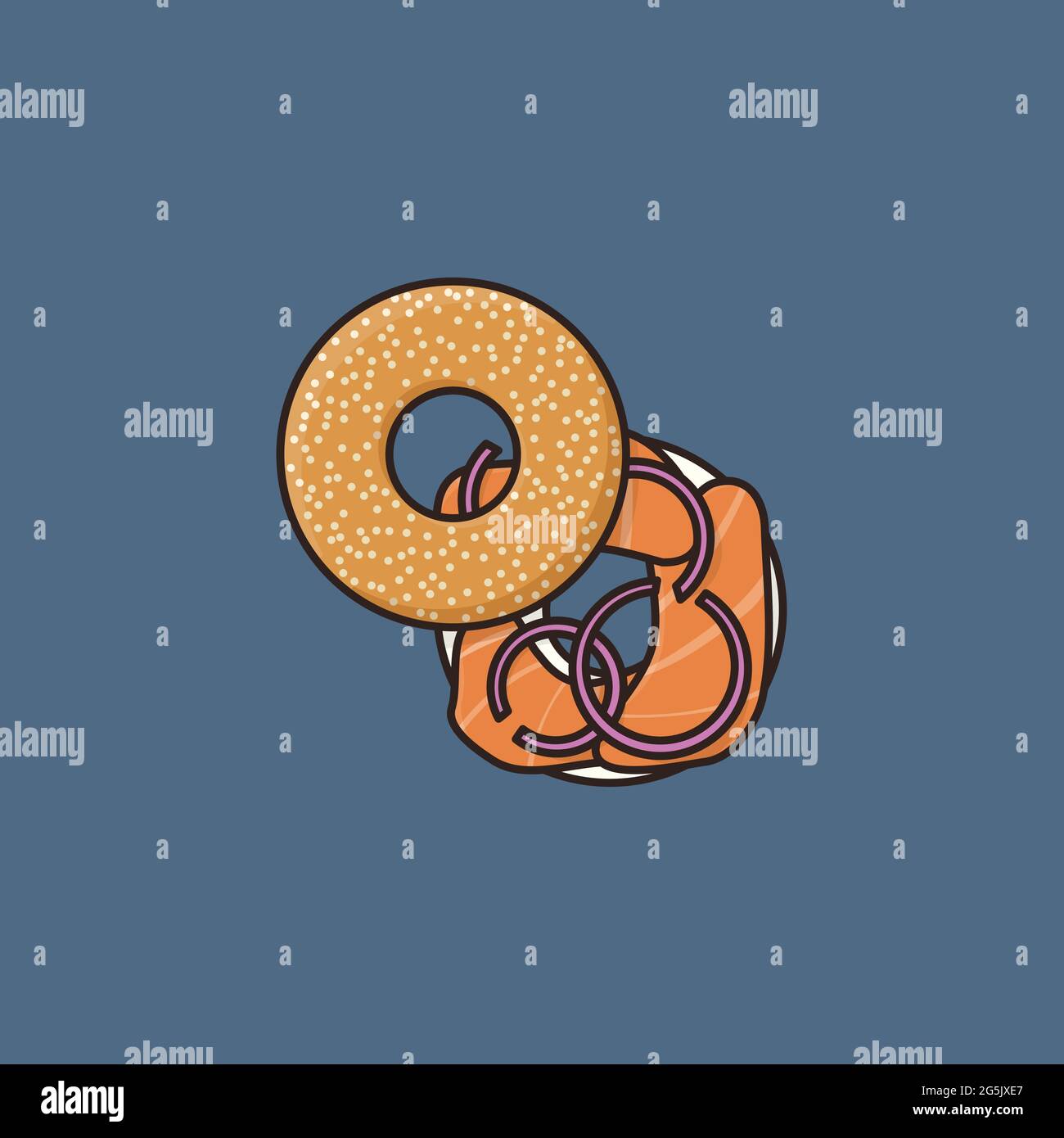 A vector illustration of American food icons Stock Vector Image & Art -  Alamy