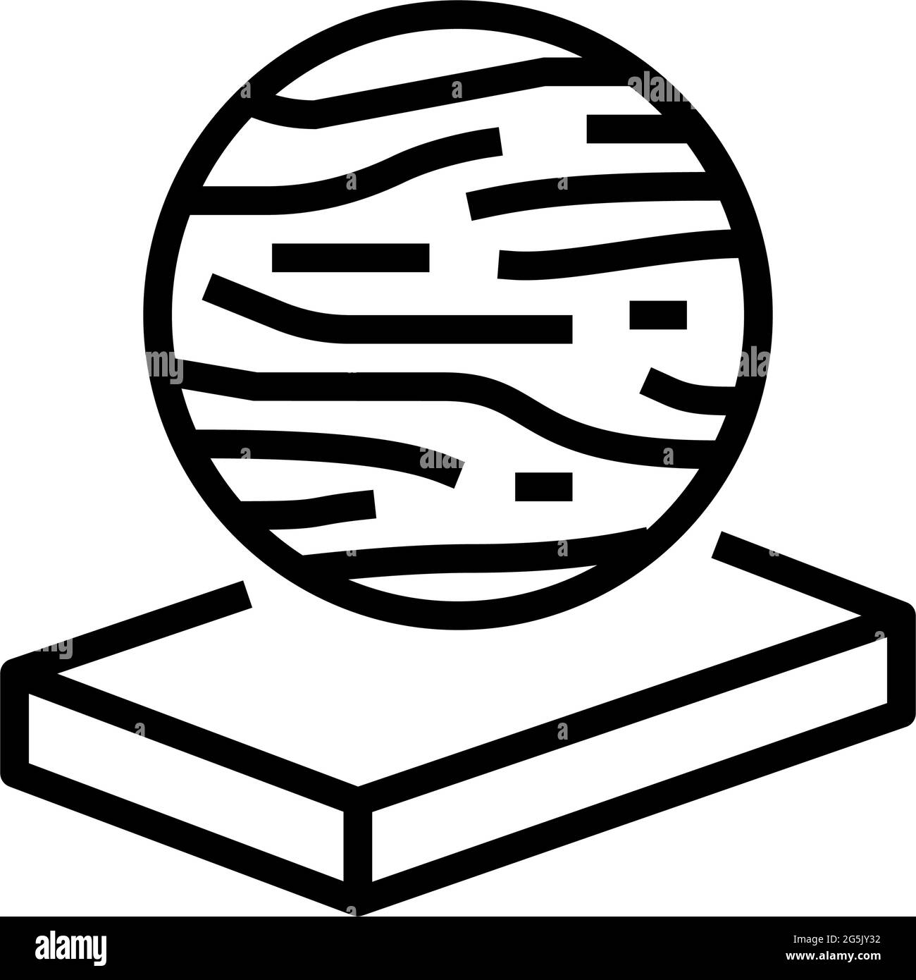 basalt mineral wool line icon vector illustration Stock Vector Image ...