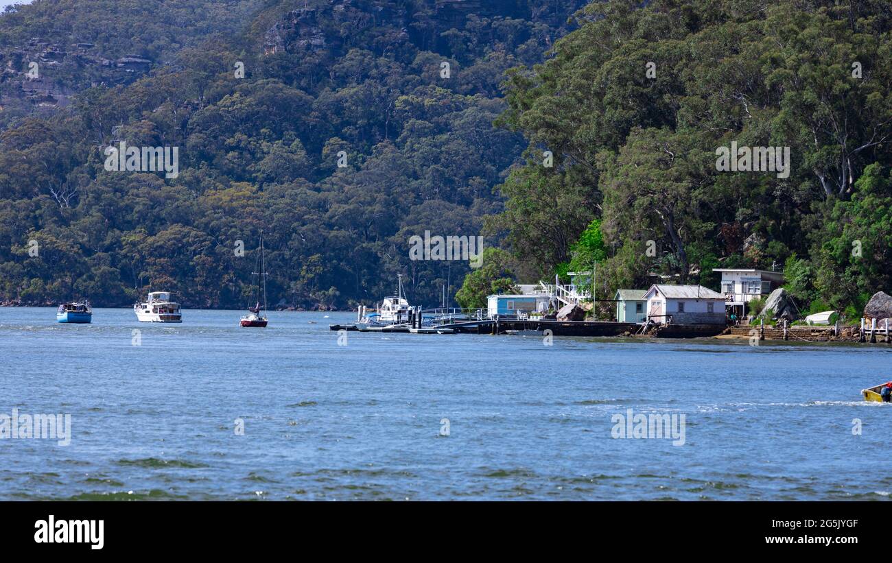 Hawkesbury River on Sydney Central Coast NSW Australia fishing boating