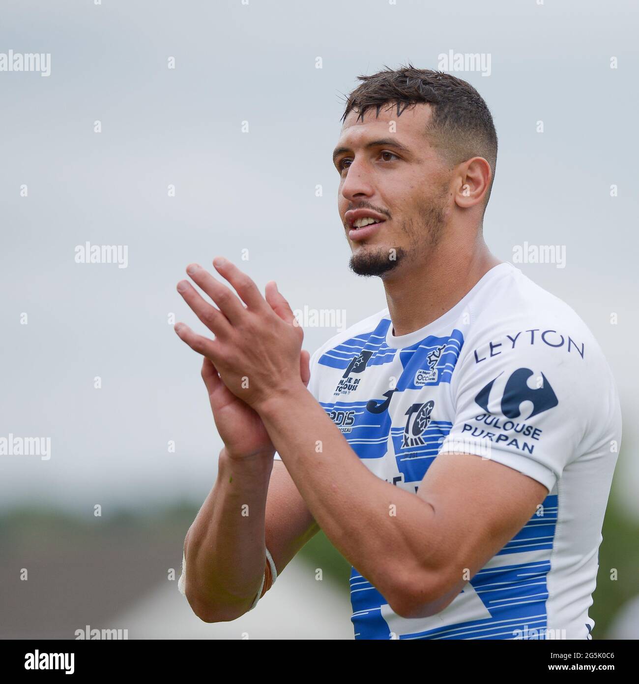 Wakefield, England - 27 June 2021 - Ilias Bergal of Toulouse Olympique  during the Rugby League Betfred Championship Sheffield Eagles vs Toulouse  Olympique at Mobile Rocket Stadium, Wakefield, UK Dean Williams Stock Photo  - Alamy