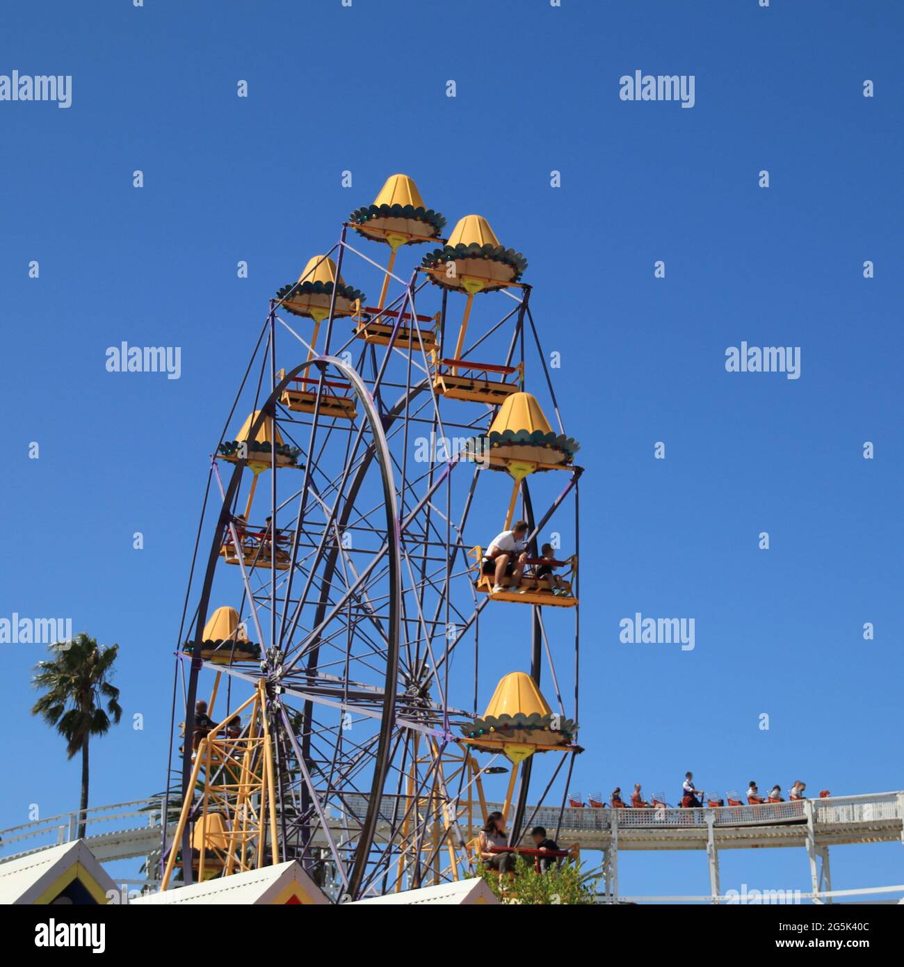 Luna Park Roller coaster train ride Saint Kilda Melbourne VIC Australia ...