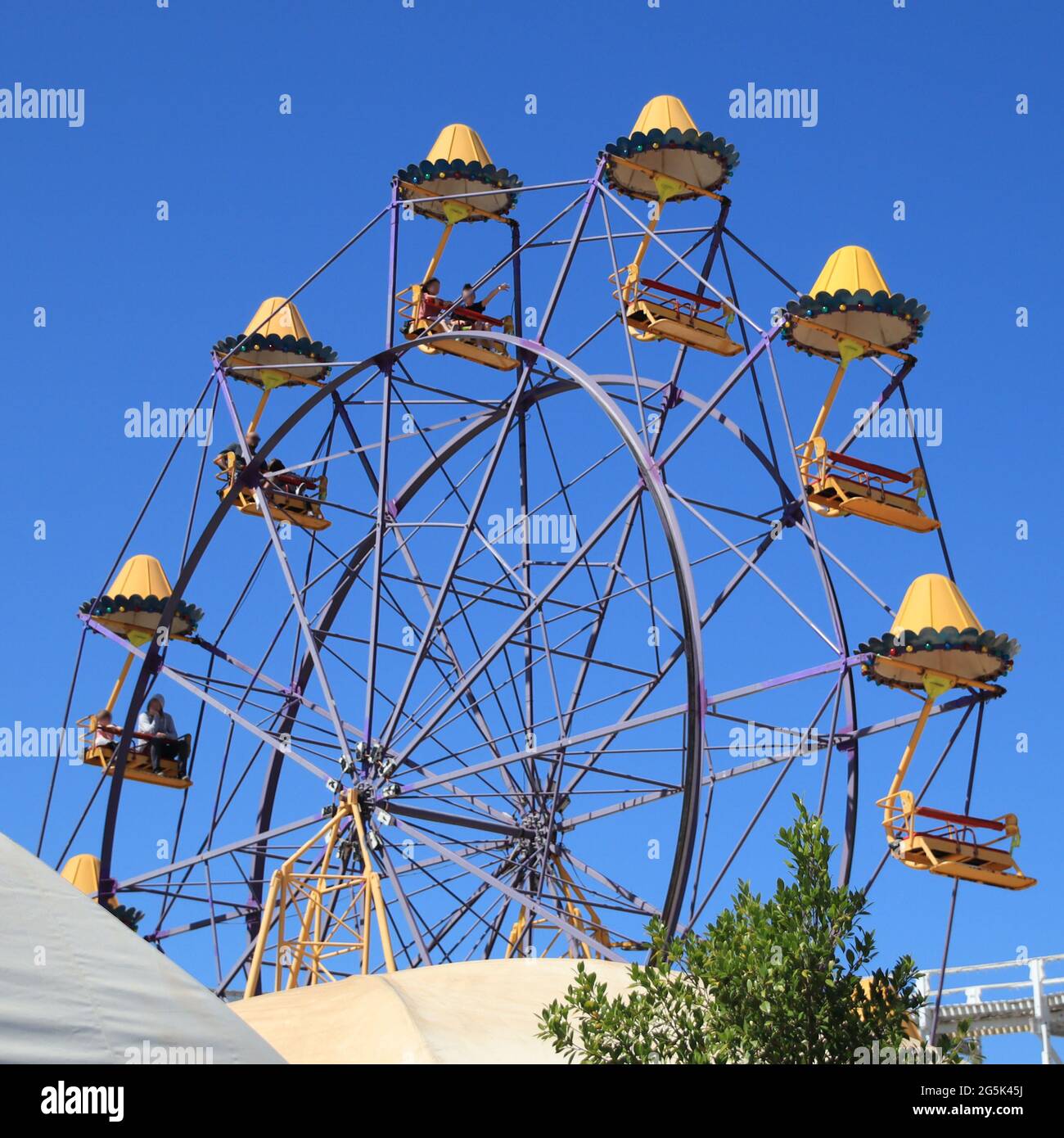 Luna Park Roller coaster train ride Saint Kilda Melbourne VIC Australia