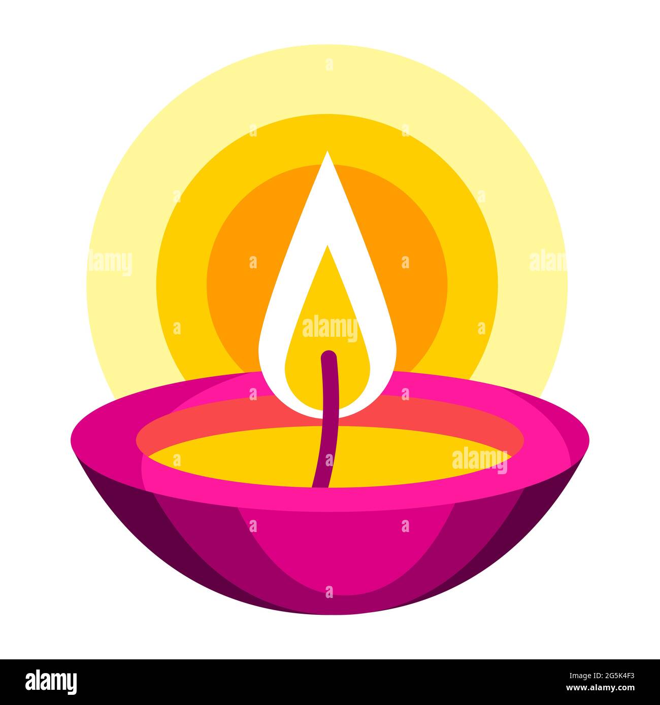 Illustration of Diwali oil lamp. Deepavali or dipavali festival of lights  Stock Vector Image & Art - Alamy