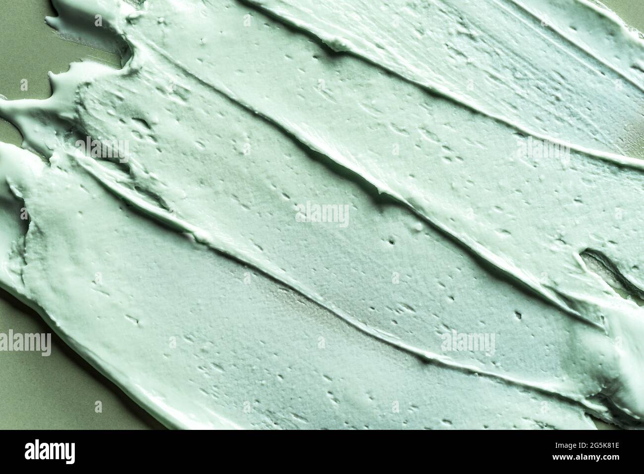 Alginate mask or green clay bentonite facial mask, body wrap texture