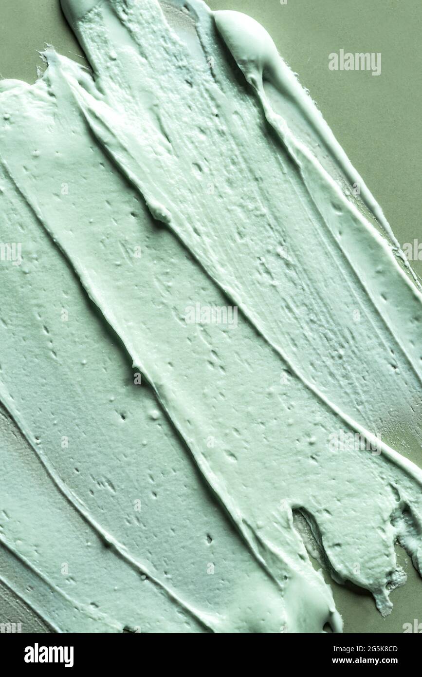 Alginate mask or green clay bentonite facial mask, body wrap texture