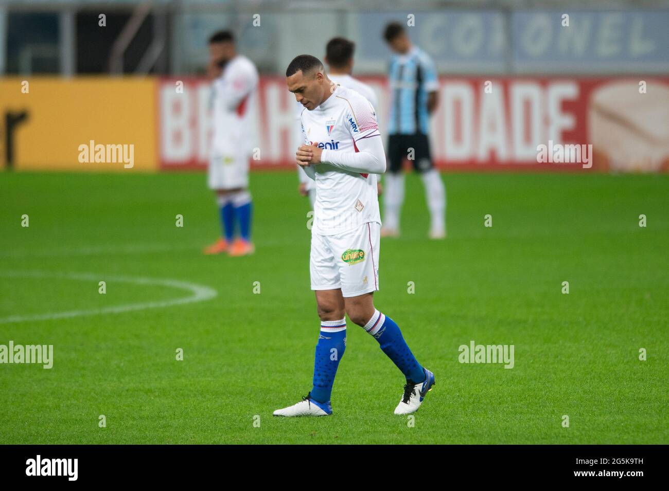 27nd June 2021; Arena do Gremio, Porto Alegre, Brazil; Brazilian Serie A, Gremio versus Fortaleza; Titi of Fortaleza Stock Photo