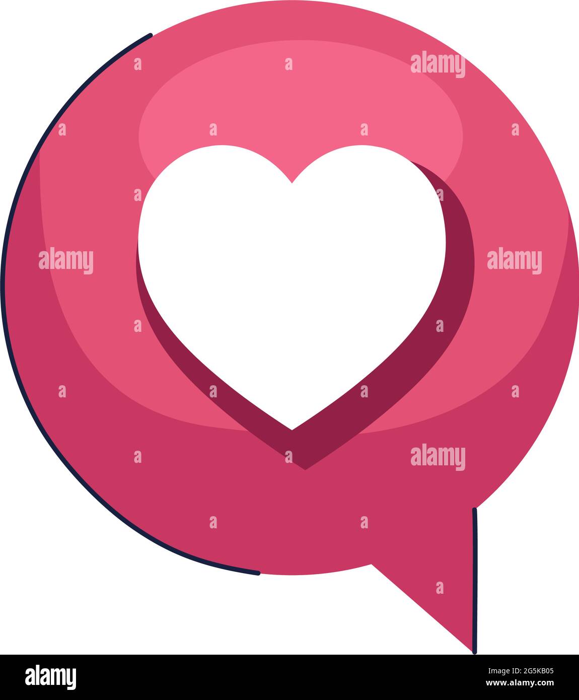 heart social media icon Stock Vector Image & Art - Alamy