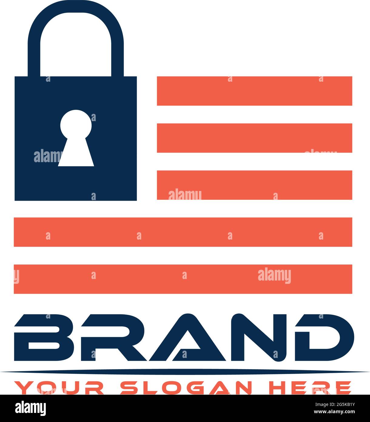 Shield and American flag Stock Vector