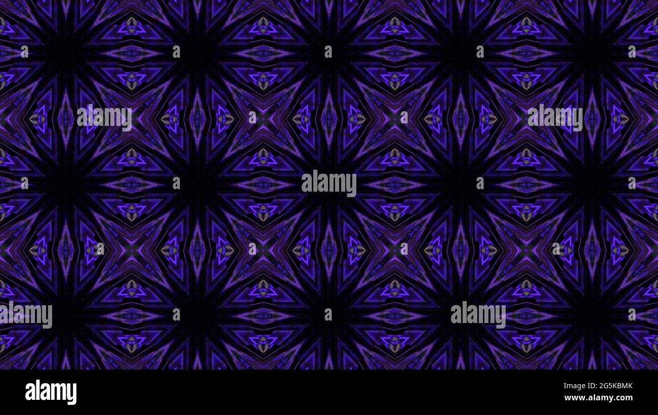 3D rendering of a seamless pattern of geometric shapes and bright ...