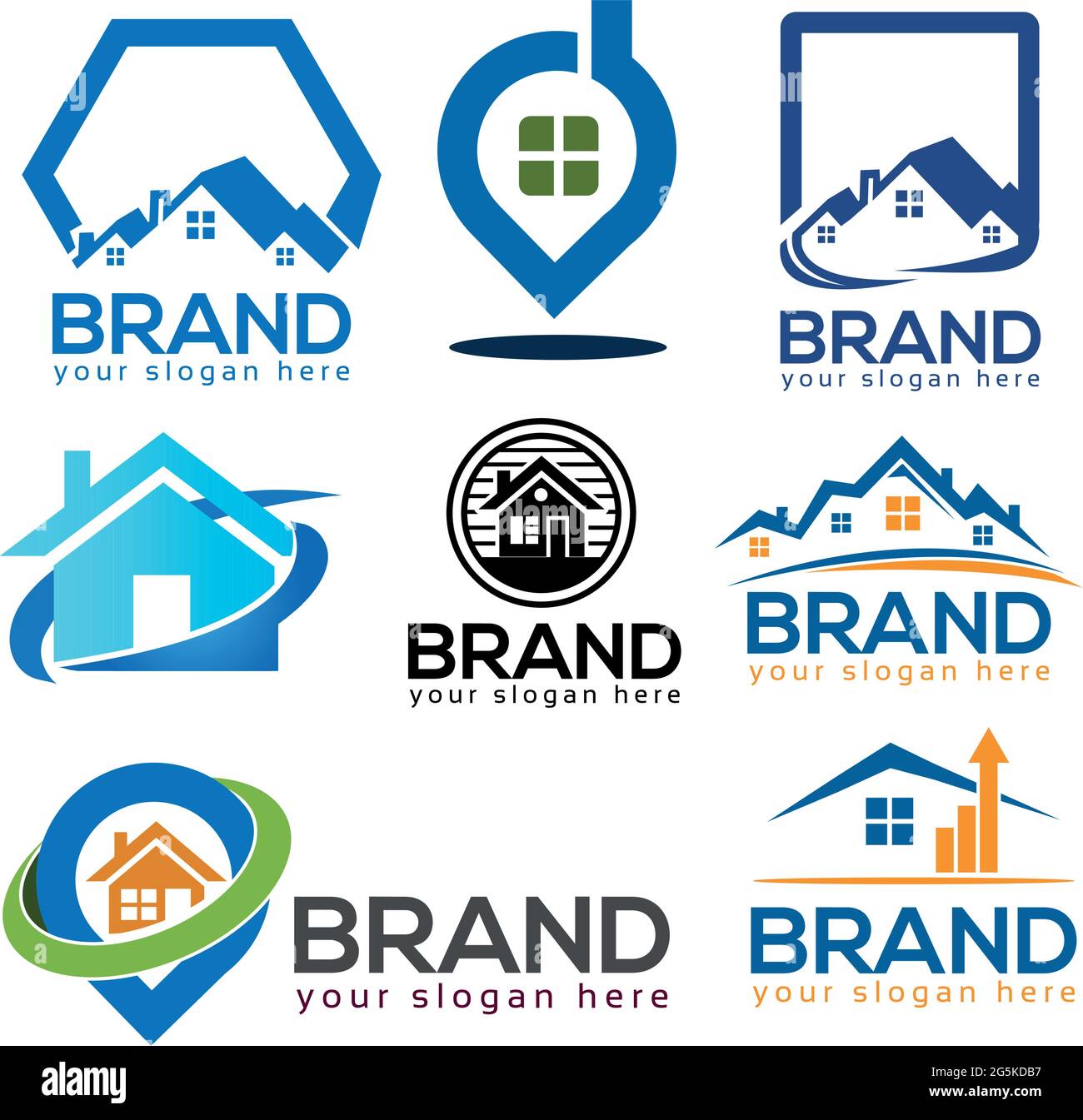 House Logo Design Vector, house icons set Stock Vector Image & Art - Alamy