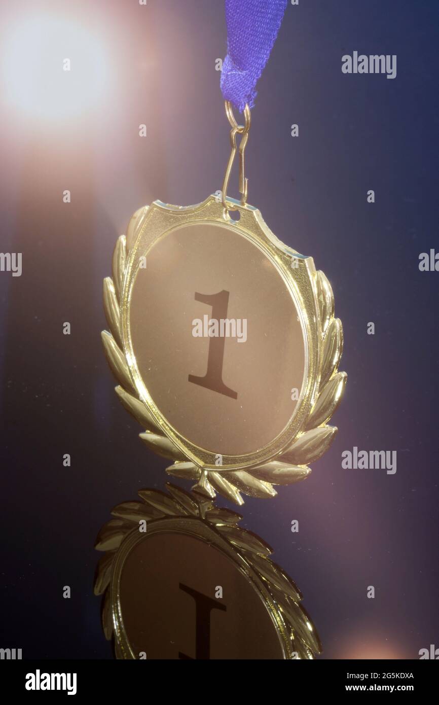 Gold medal podium hi-res stock photography and images - Alamy