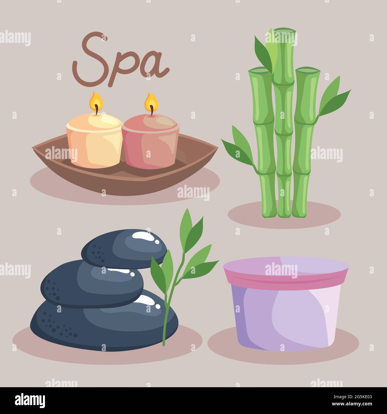 icons of spa Stock Vector Image & Art - Alamy