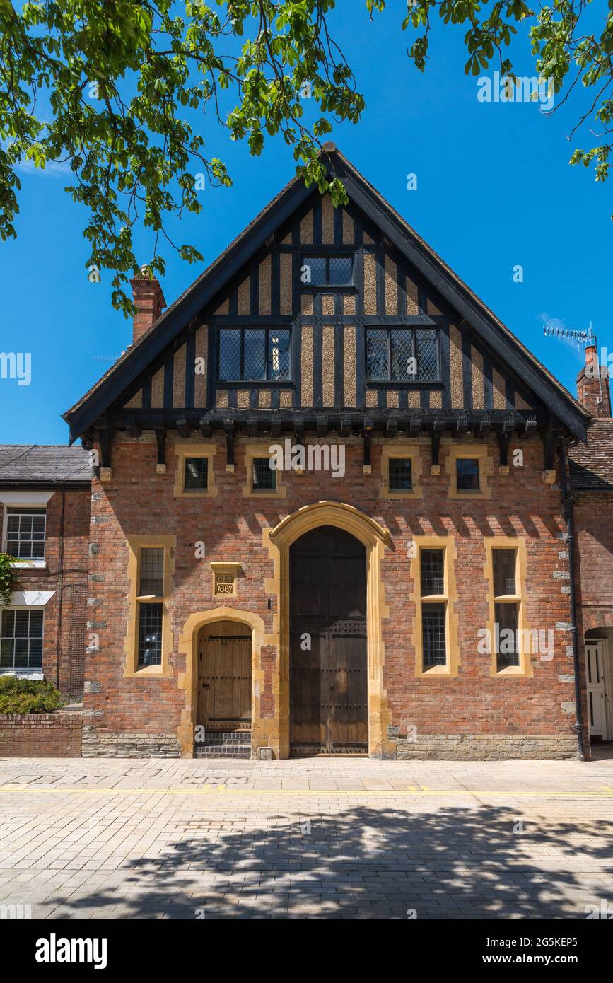 The building at 39 Waterside Stratford-upon-Avon, Warwickshire has recently been refurbished and used to be a theatre workshop Stock Photo