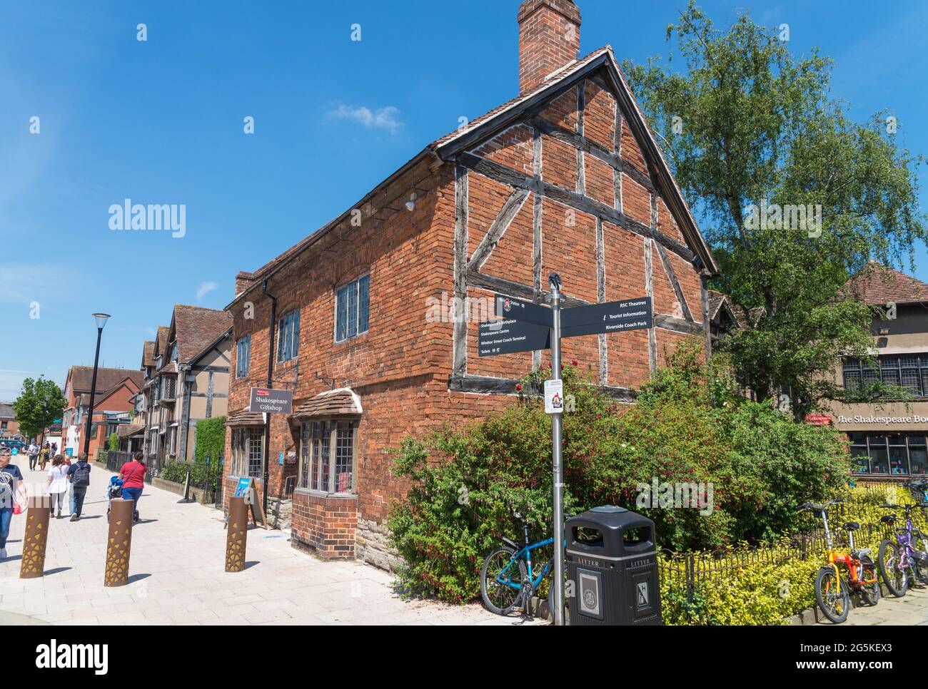 Shakespeare Giftshop on Henley Street in Stratford-upon-Avon, Warwickshire Stock Photo