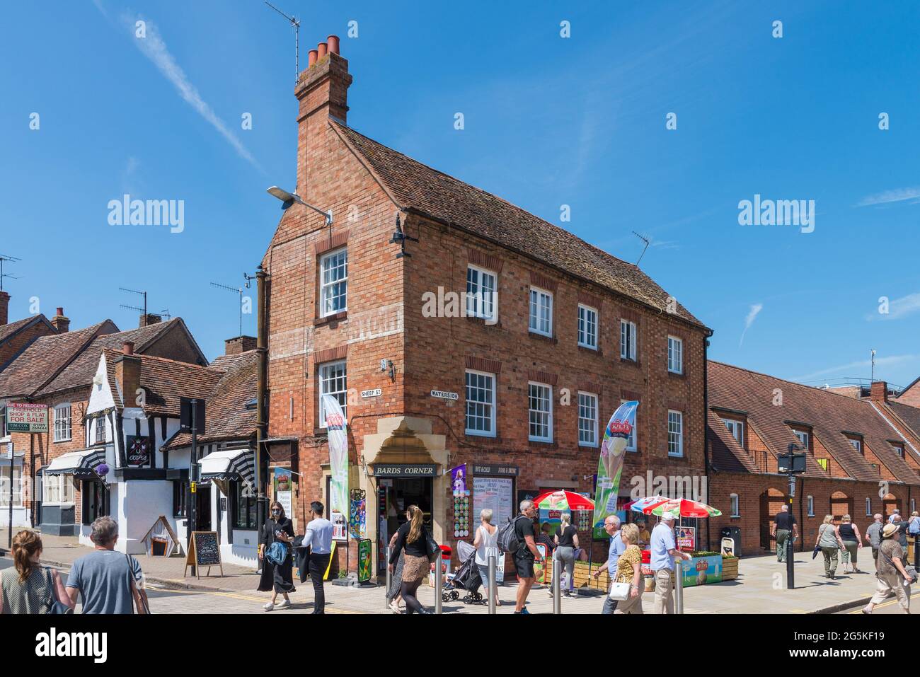 The Corner Shop on Sheep Street in Stratford-upon-Avon, Warwickshire Stock Photo
