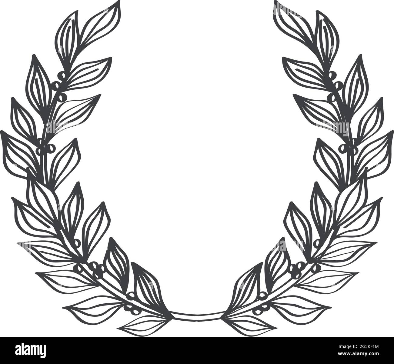 Woman with laurel wreath vector illustration  Free SVG