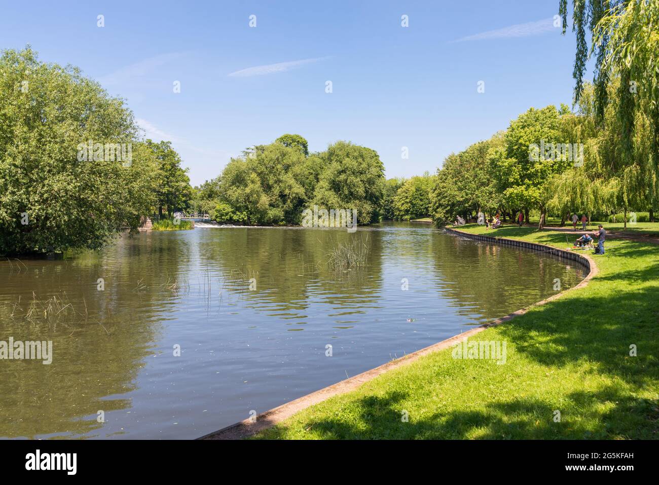 The River Avon at Stratford-upon-Avon, Warwickshire Stock Photo