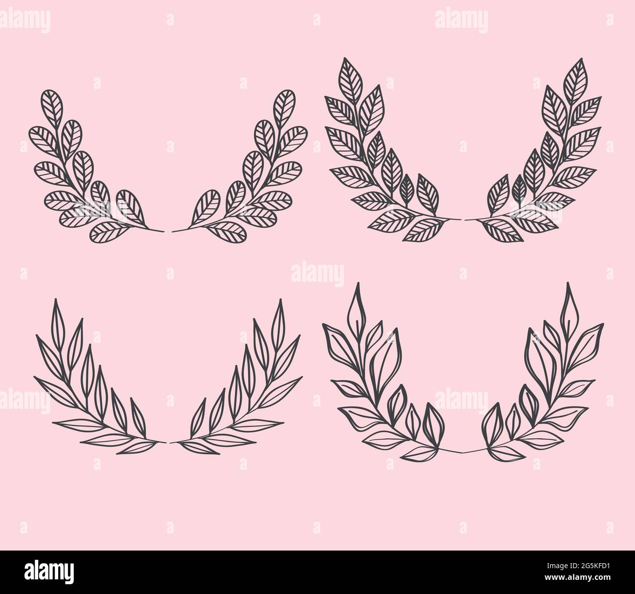 laurel wreaths icons Stock Vector Image & Art - Alamy