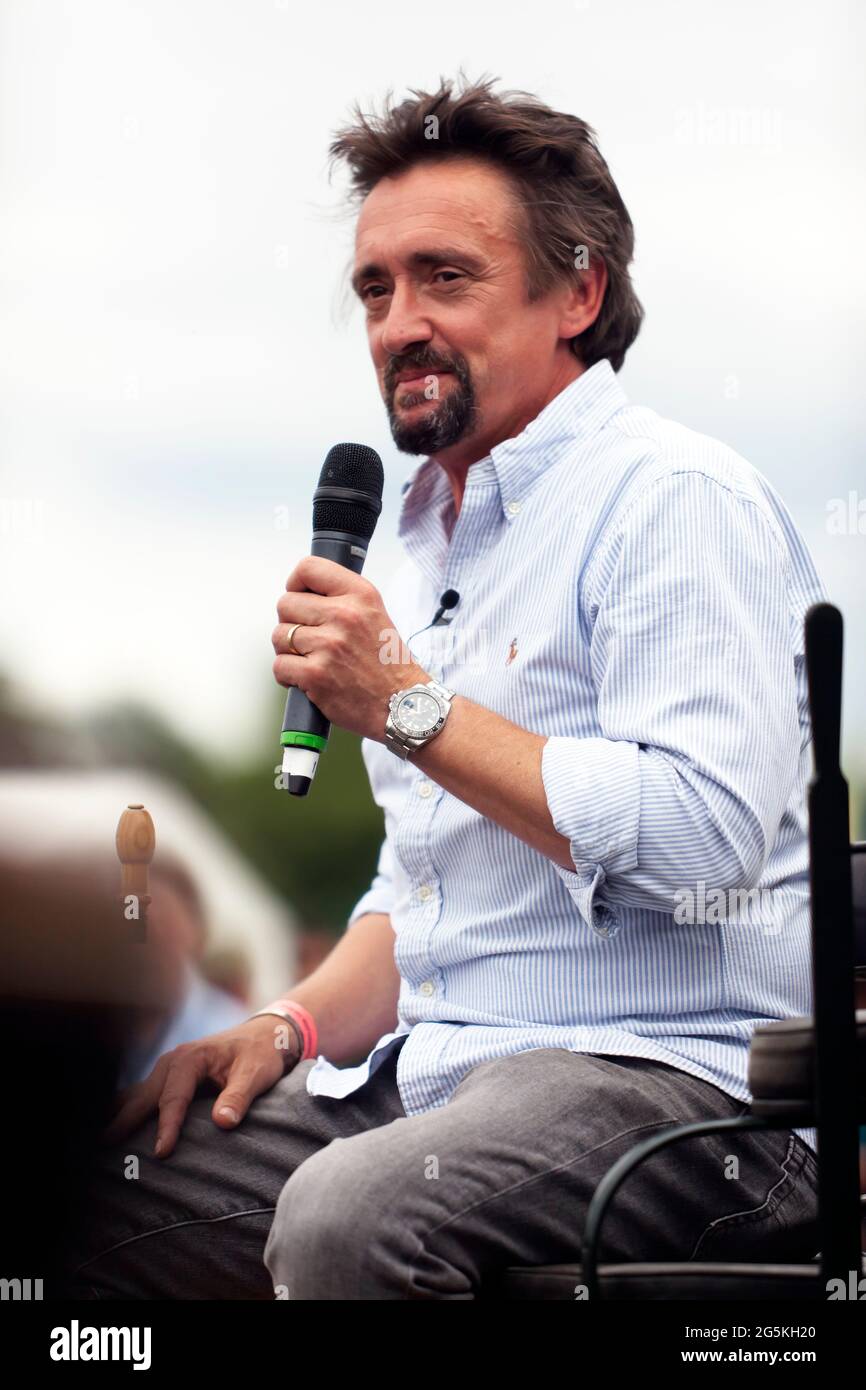 An audience with Richard Hammond, on the Talks Theatre Stage, at the 2021 London Classic Car Show Stock Photo