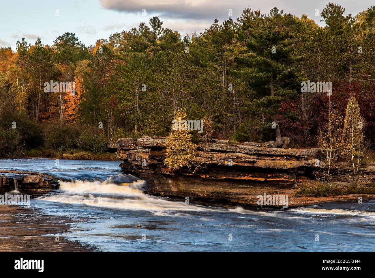 Big Spring Falls on the Kettle River in Banning State Park, Sandstone