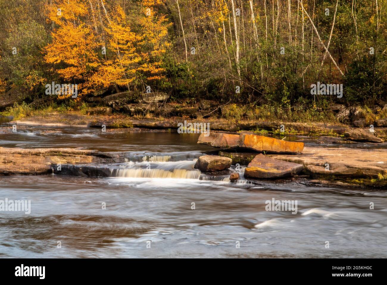 Big Spring Falls on the Kettle River in Banning State Park, Sandstone